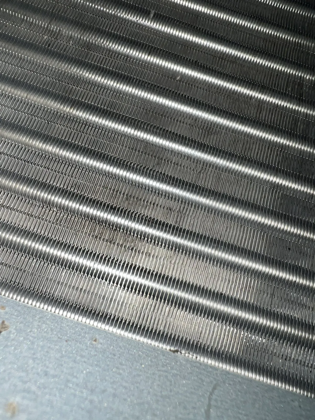 洗浄後の熱交換器